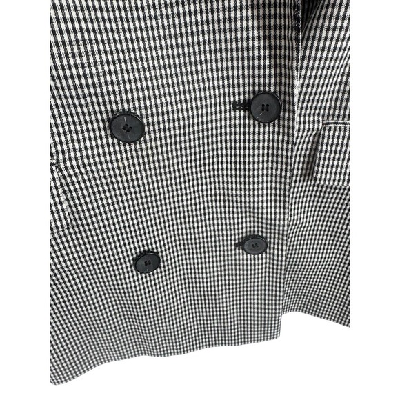 TOPSHOP Petite Houndstooth Double Breasted Blazer Womens US Size 8 - Picture 4 of 7